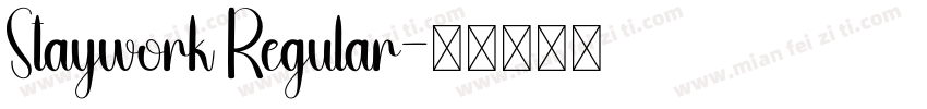 Staywork Regular字体转换